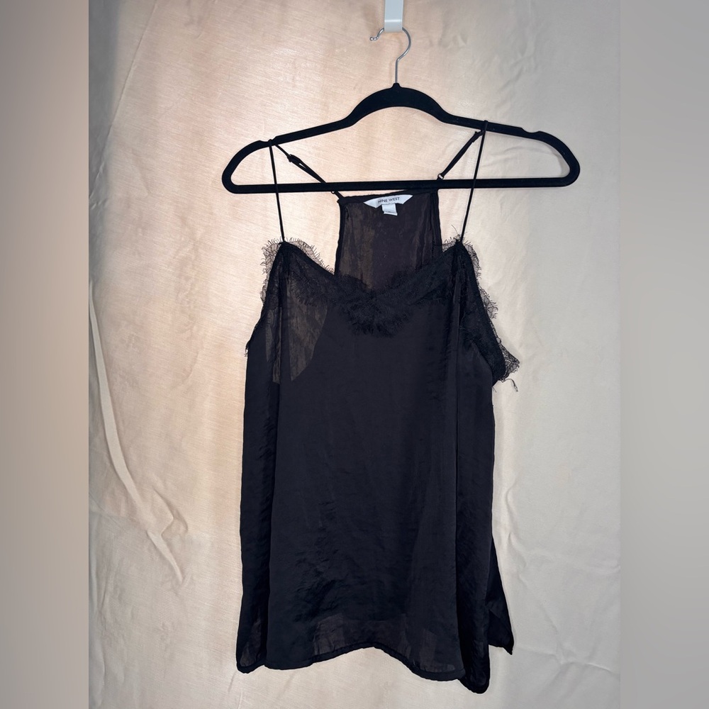 Nine West Elegant Black Lace Camisole